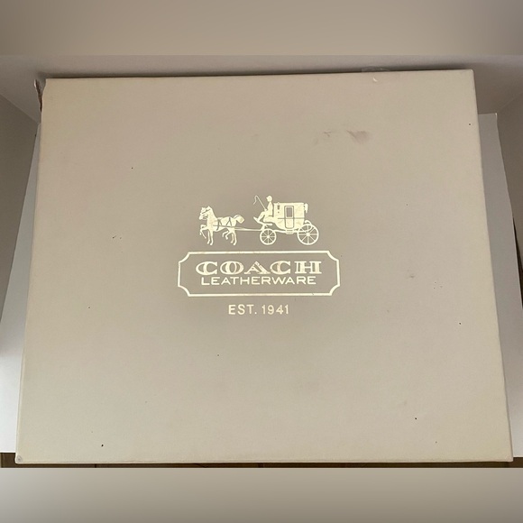 Coach TULLIP Signature C Black Suede Fleece Mid Calf Winter Boots Like New - Picture 4 of 5